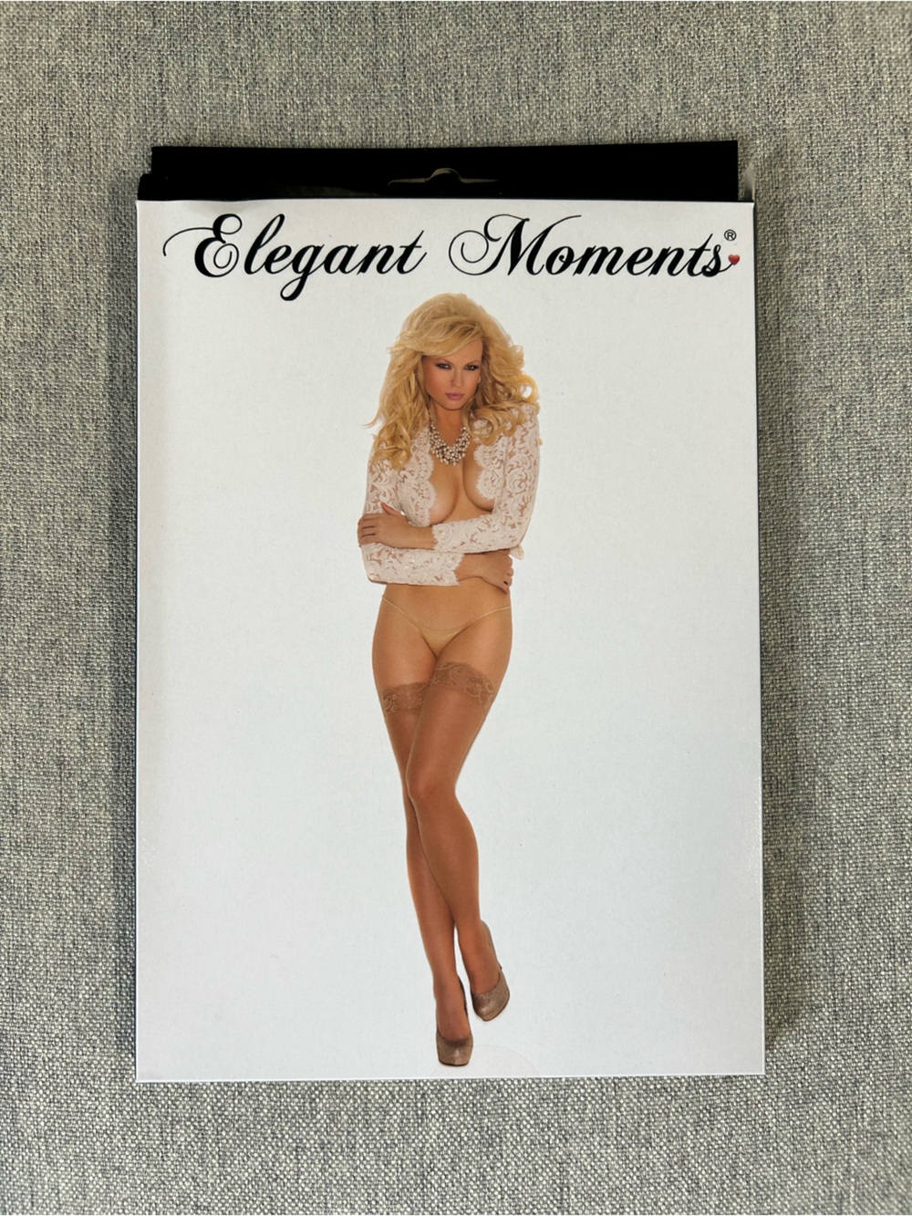 Elegant Moments Sheer Thigh-High Stockings in Tan